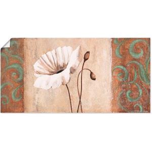 Artland Artprint Klaprozen met ornamenten als artprint van aluminium, artprint op linnen, muursticker of poster in verschillende maten