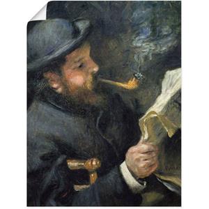 Artland Artprint Afbeelding Claude Monet met fluit als artprint op linnen, muursticker of poster in verschillende maten