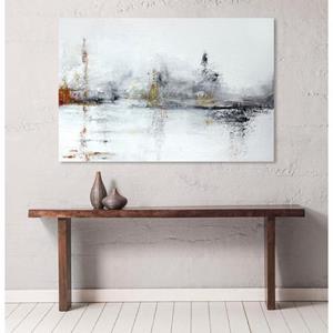 Places of Style Artprint op linnen Marmer-look