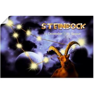 Artland Artprint Sterrenbeeld - steenbok als artprint van aluminium, artprint op linnen, muursticker of poster in verschillende maten