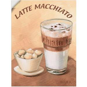 Artland Artprint Latte macchiato als artprint van aluminium, artprint op linnen, muursticker of poster in verschillende maten