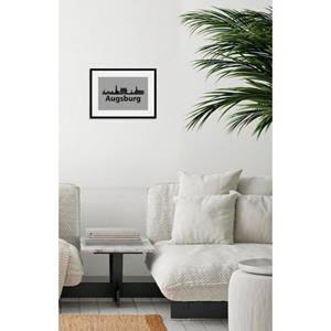Queence Wanddecoratie Augsburg skyline (1 stuk)