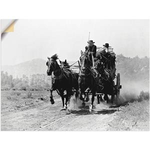 Artland Artprint Stomme film western als artprint van aluminium, artprint op linnen, muursticker of poster in verschillende maten