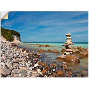 Artland Artprint Aan de Oostzeekust op Rügen als artprint op linnen, muursticker of poster in verschillende maten