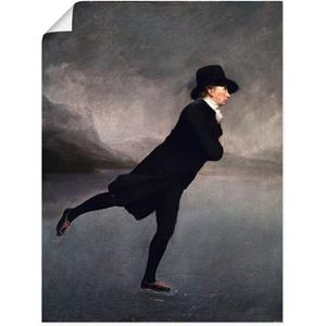 Artland Artprint Dominee Robert Walker bij het schaatsen als artprint op linnen, muursticker of poster in verschillende maten