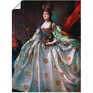Artland Artprint Kroningsportret van Catharina II als artprint van aluminium, artprint op linnen, muursticker of poster in verschillende maten
