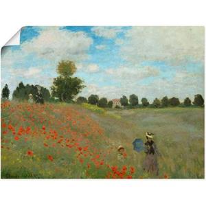 Artland Artprint Veld klaprozen bij Argenteuil. 1873 als artprint van aluminium, artprint op linnen, muursticker of poster in verschillende maten