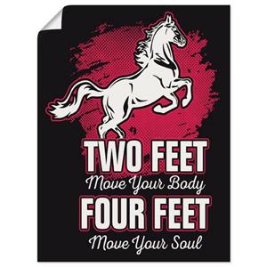 Artland Artprint voor ruiters en paardenfans als artprint van aluminium, artprint op linnen, muursticker of poster in verschillende maten