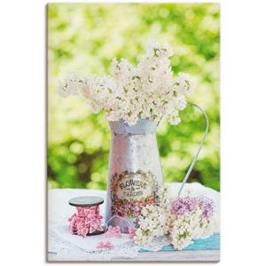 Artland Artprint Lila en shabby chic stilleven als artprint van aluminium, artprint op linnen, muursticker of poster in verschillende maten