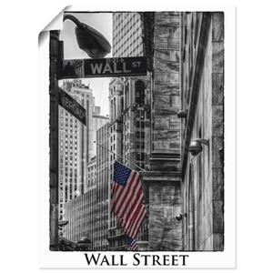Artland Artprint New York wal Street als artprint op linnen, muursticker of poster in verschillende maten