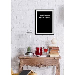 Queence Wanddecoratie PROFESSIONAL BETTER KNOWER. (1 stuk)