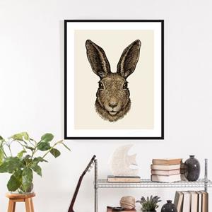 Queence Wanddecoratie Agus 30x40, met frame (1 stuk)