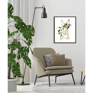 Queence Wanddecoratie Akatosch met frame, zwart (1 stuk)