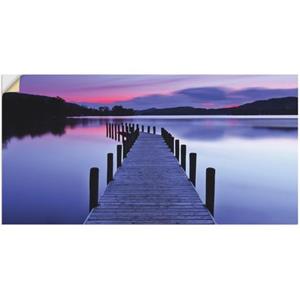 Artland Artprint Panorama steiger Coniston Water als artprint van aluminium, artprint op linnen, muursticker of poster in verschillende maten
