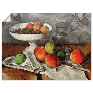 Artland Artprint Stilleven met fruitschaal als artprint op linnen, muursticker of poster in verschillende maten