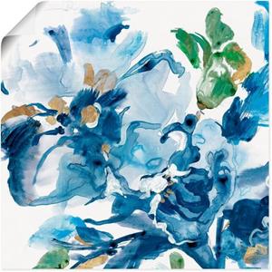 Artland Artprint Cerulean met bloemmotief als artprint van aluminium, artprint op linnen, muursticker of poster in verschillende maten