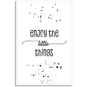 Artland Artprint Geniet van de kleine dingen als artprint van aluminium, artprint op linnen, muursticker of poster in verschillende maten