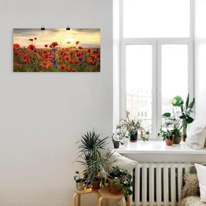 Artland Artprint Klaprozen als artprint van aluminium, artprint op linnen, muursticker of poster in verschillende maten