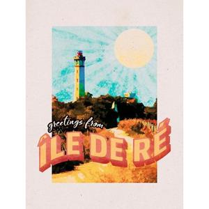 Komar Artprint Vintage Travel ℃le de Ré (1 stuk)