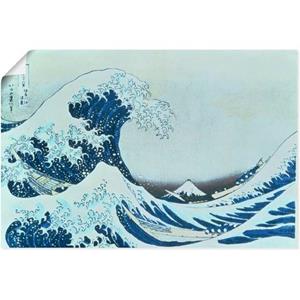 Artland Artprint De grote golf van Kanagawa. 1831 als artprint van aluminium, artprint op linnen, muursticker of poster in verschillende maten