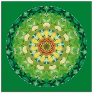Artland Print op glas Mandala II in verschillende maten
