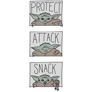 Komar Artprint Mandalorian The Child Protect Attack Snack 30 x 40 cm (breedte x hoogte) - 1 deel (1 stuk)
