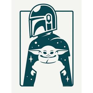 Komar Artprint Mandalorian The Child and Father 30 x 40 cm (breedte x hoogte) - 1 deel (1 stuk)