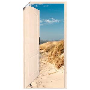 Artland Artprint Noordzeestrand op Langeoog als artprint van aluminium, artprint op linnen, muursticker of poster in verschillende maten