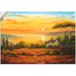 Artland Artprint Toscaanse baai II als artprint van aluminium, artprint op linnen, muursticker of poster in verschillende maten