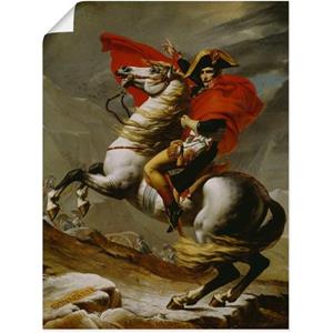 Artland Artprint Napoleon bij de oversteek van de Alpen. als artprint van aluminium, artprint op linnen, muursticker of poster in verschillende maten