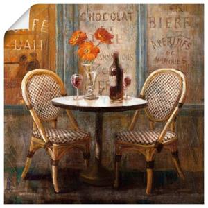 Artland Artprint Ontmoet me in het café I als artprint op linnen, muursticker of poster in verschillende maten