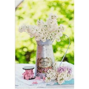 Artland Artprint Lila en shabby chic stilleven als artprint van aluminium, artprint op linnen, muursticker of poster in verschillende maten