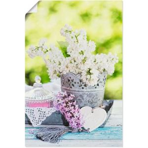 Artland Artprint Lila en shabby chic stilleven I als artprint van aluminium, artprint op linnen, muursticker of poster in verschillende maten