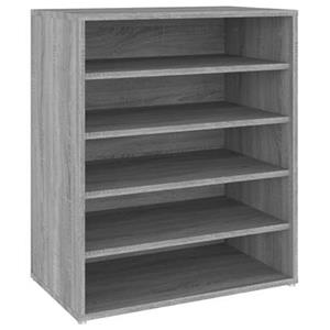 VidaXL Schoenenkast 60x35x70 cm bewerkt hout grijs sonoma eikenkleurig