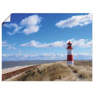 Artland Artprint Vuurtoren Sylt als artprint van aluminium, artprint op linnen, muursticker of poster in verschillende maten