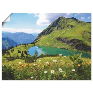 Artland Artprint Alpenmeer als artprint op linnen, muursticker of poster in verschillende maten
