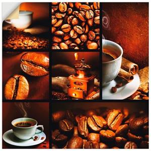 Artland Artprint Koffie collage als artprint op linnen, muursticker of poster in verschillende maten