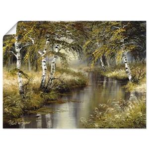Artland Artprint Kanaal diep in het bos als artprint op linnen, muursticker of poster in verschillende maten