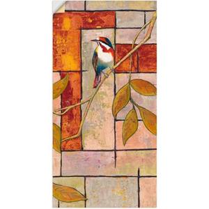 Artland Artprint Vogel op een tak II als artprint van aluminium, artprint op linnen, muursticker of poster in verschillende maten