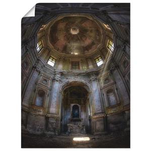 Artland Artprint Lost Place - vervallen kerk - verlaten als artprint van aluminium, artprint op linnen, muursticker of poster in verschillende maten
