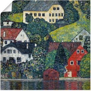 Artland Artprint Unterach aan de Attersee. Omstreeks 1916 als artprint van aluminium, artprint op linnen, muursticker of poster in verschillende maten