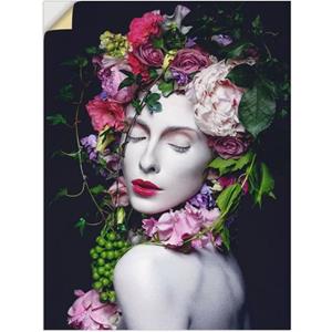 Artland Artprint Mooie Bloemenkoningin als artprint van aluminium, artprint op linnen, muursticker of poster in verschillende maten