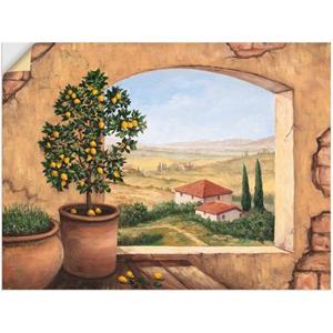Artland Artprint Raam in Toscane als artprint van aluminium, artprint op linnen, muursticker of poster in verschillende maten