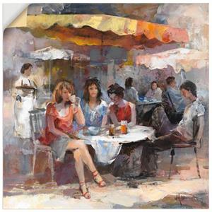 Artland Artprint Dames in café II als artprint op linnen, muursticker of poster in verschillende maten