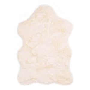 Tapeso Kindervloerkleed schaap - Fluffy crÃ¨me - 55x80 cm - Wit
