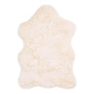 Tapeso Kindervloerkleed schaap - Fluffy crÃ¨me - 55x80 cm - Wit