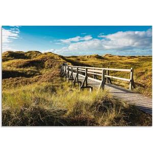 Artland Artprint Landschap in de duinen eiland Amrum als artprint van aluminium, artprint op linnen, muursticker of poster in verschillende maten