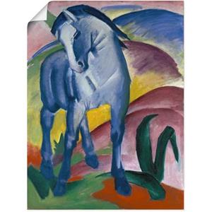 Artland Artprint Blauw paard I. 1911. als artprint van aluminium, artprint op linnen, muursticker of poster in verschillende maten