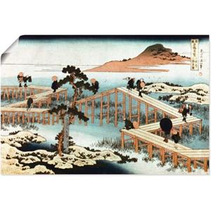 Artland Artprint Brug bij Yatsuhashi Mikawa-provincie als artprint van aluminium, artprint op linnen, muursticker of poster in verschillende maten