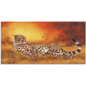 Artland Artprint Jachtluipaard als artprint van aluminium, artprint op linnen, muursticker of poster in verschillende maten